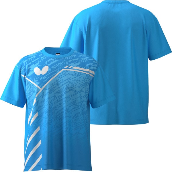 Butterfly Lecoot T-Shirt - Sky/Blue - Front/Back